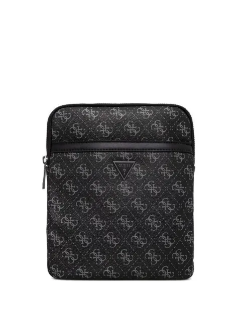 GUESS USA mini Milano monogram-print logo-plaque messenger bag