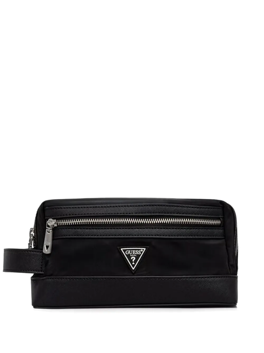GUESS USA logo-detail wash bag - Schwarz