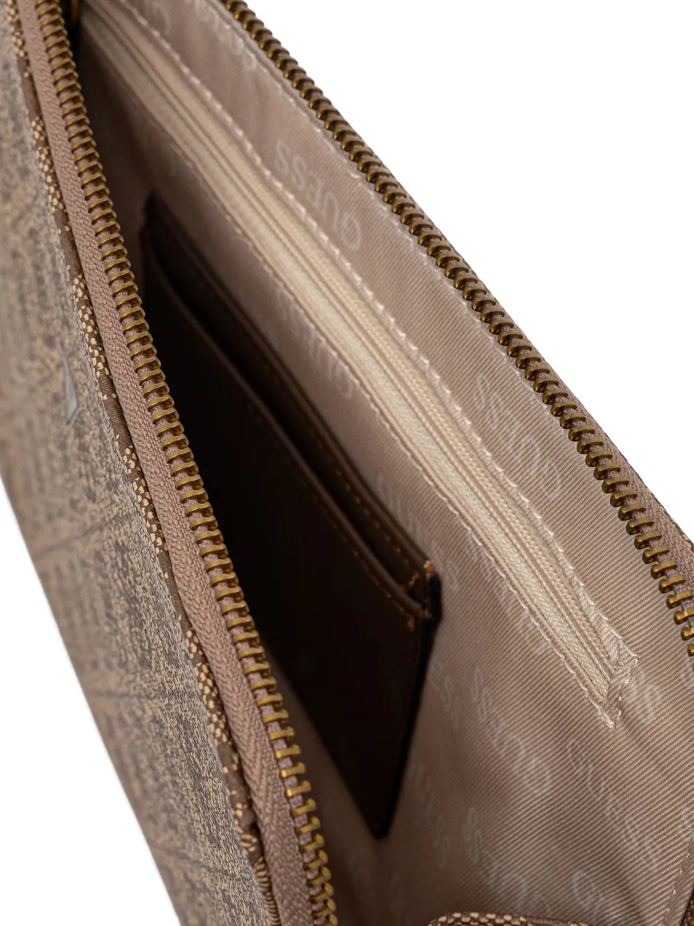 GUESS USA Milano 4G kleine clutch Beige
