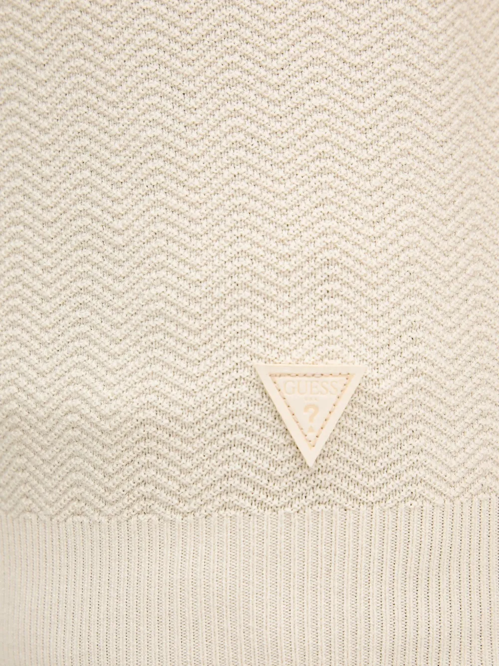 GUESS USA Gebreide trui met chevron-streep Beige