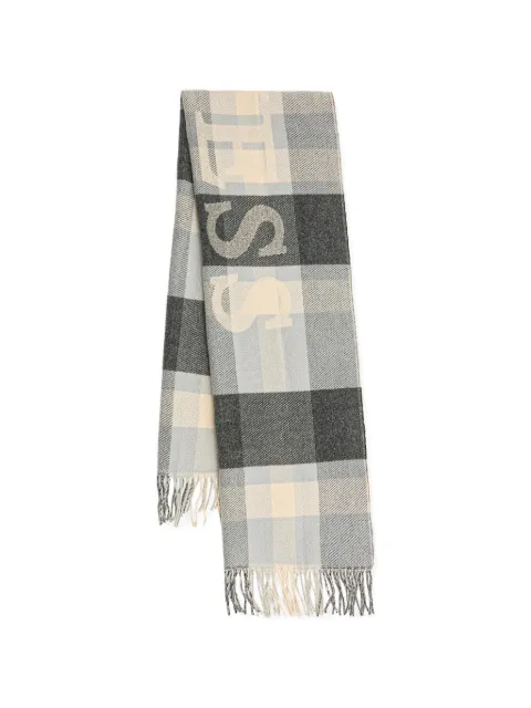 GUESS USA check-pattern scarf