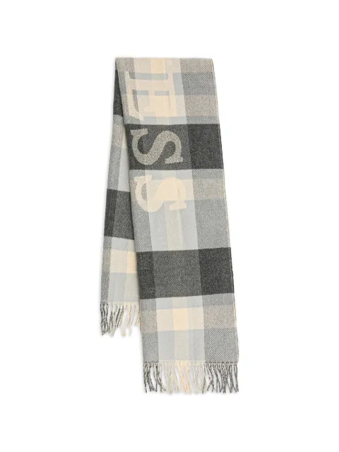 GUESS USA check-pattern scarf