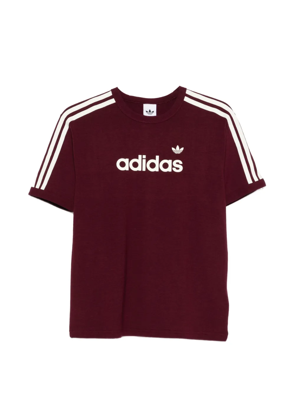 adidas striped T-shirt - Rot