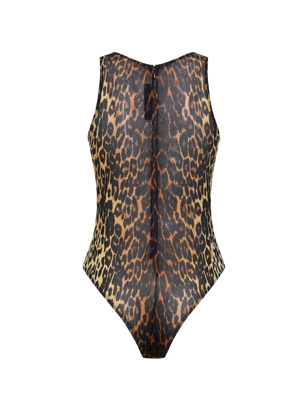  Alex Perry Leopard-print Sleeveless Bodysuit - Neutrals 