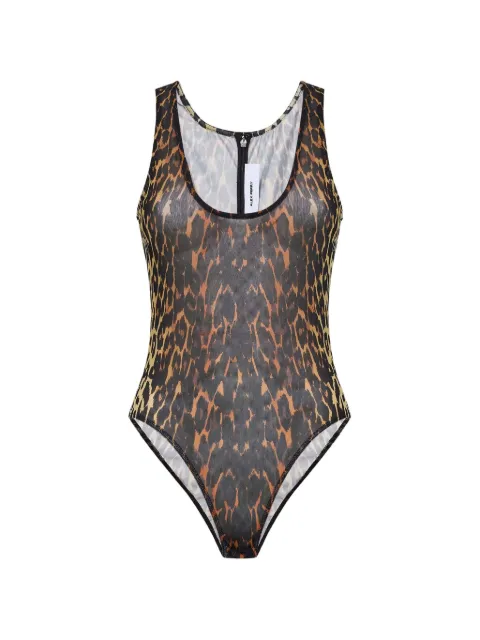 Alex Perry body con estampado de leopardo
