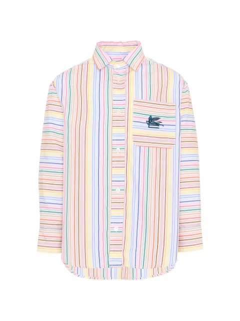 ETRO KIDS striped long-sleeve shirt