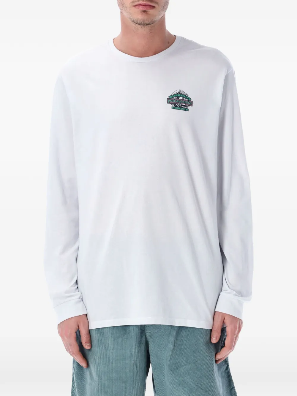 Patagonia Great Waves long-sleeved T-shirt - Bianco