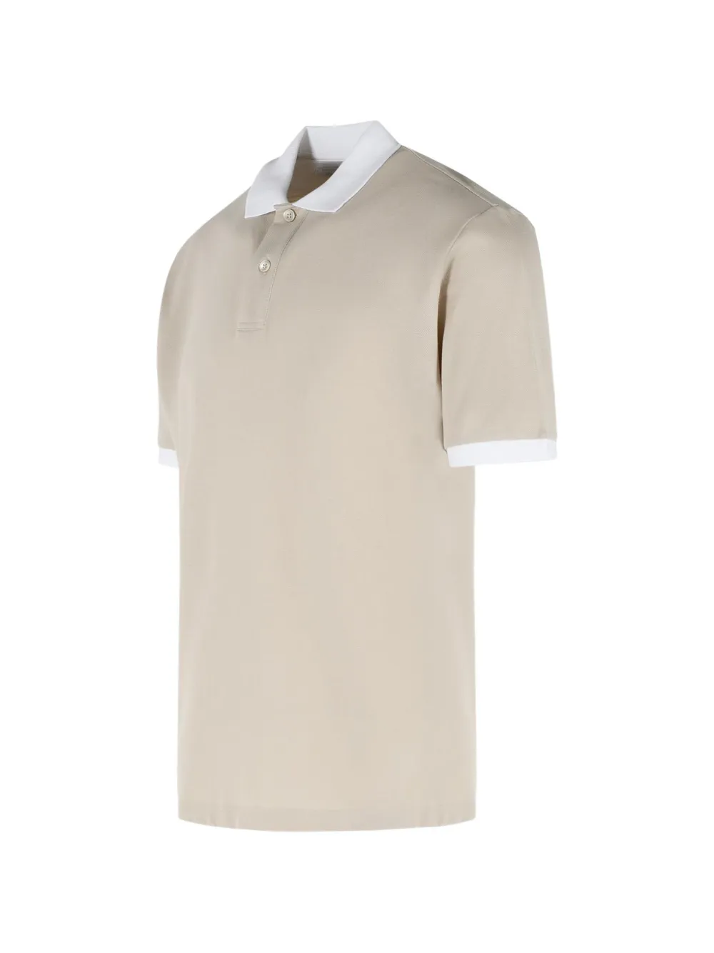  Eleventy Half-button Short-sleeve Polo Shirt - Neutrals 