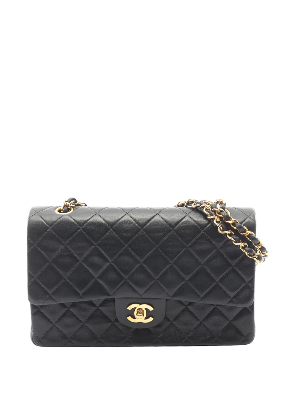 CHANEL Pre-Owned 1996-1997 Medium Classic Lambskin Double Flap shoulder bag - Nero