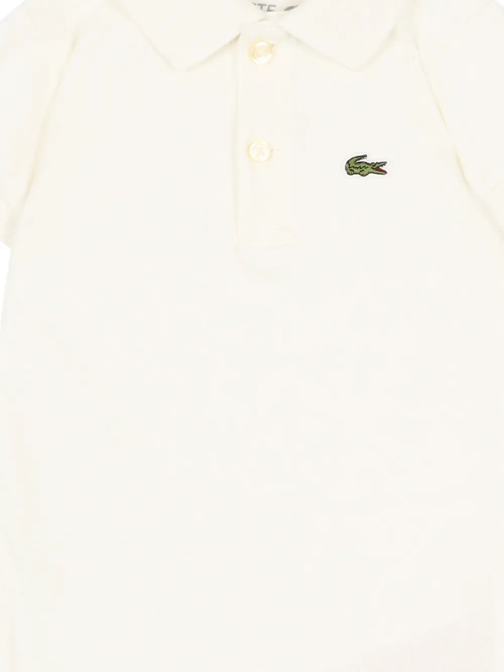  Lacoste Kids Polo Rompers - White 