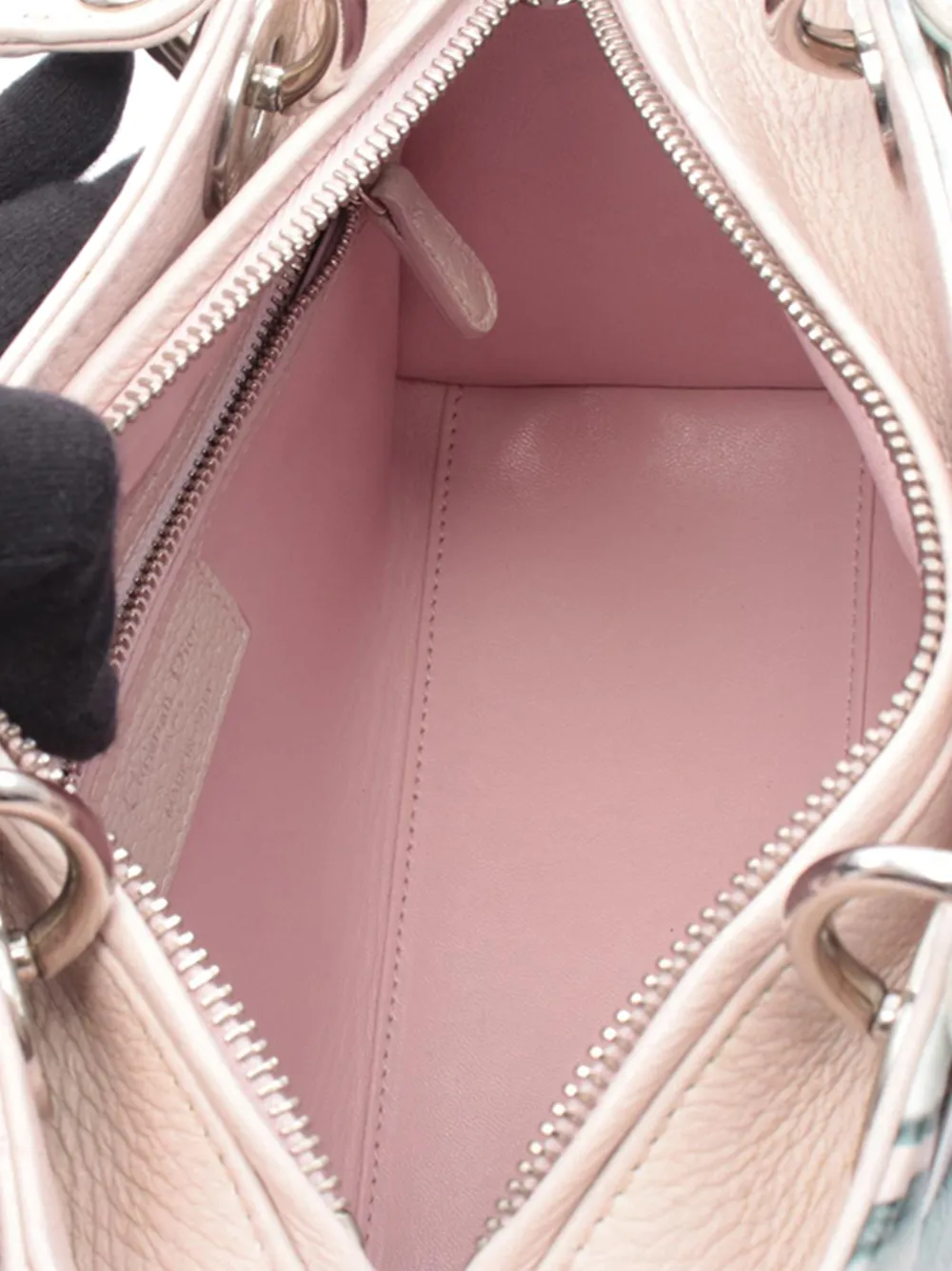 2010-2026 Medium Deerskin Floral Printed Lady Dior Satchel