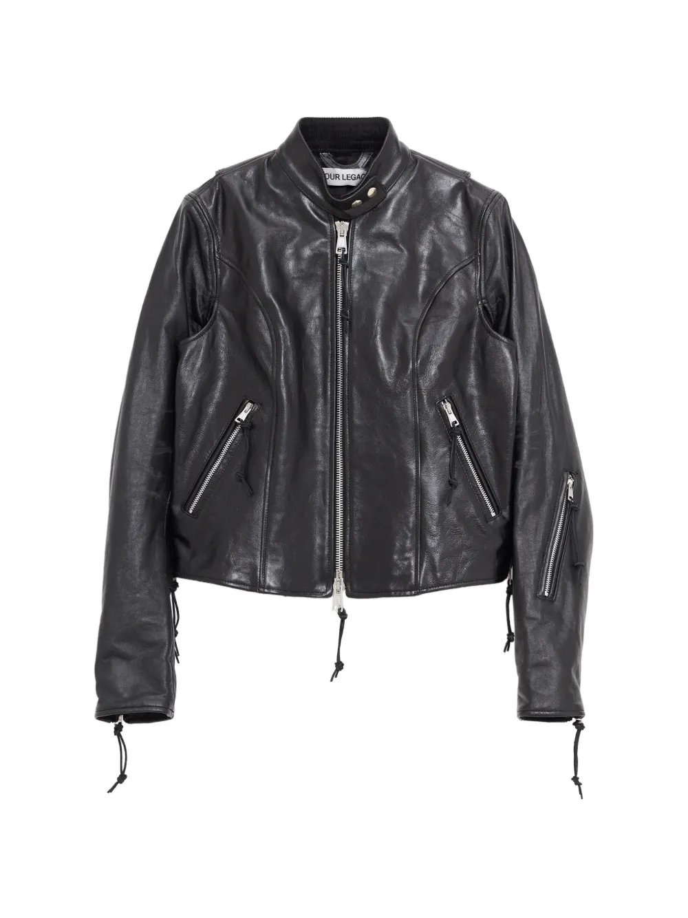 OUR LEGACY Yokai buffed leather jacket - Nero