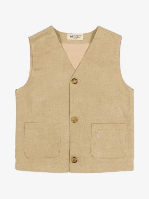 TRUSSARDI JUNIOR button pocket vest