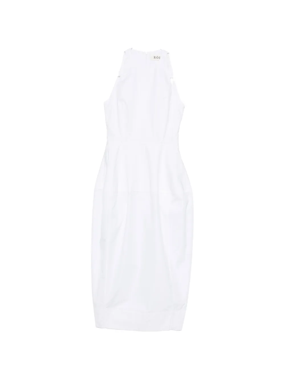 Rohe Crew-neck Midi Dress In White