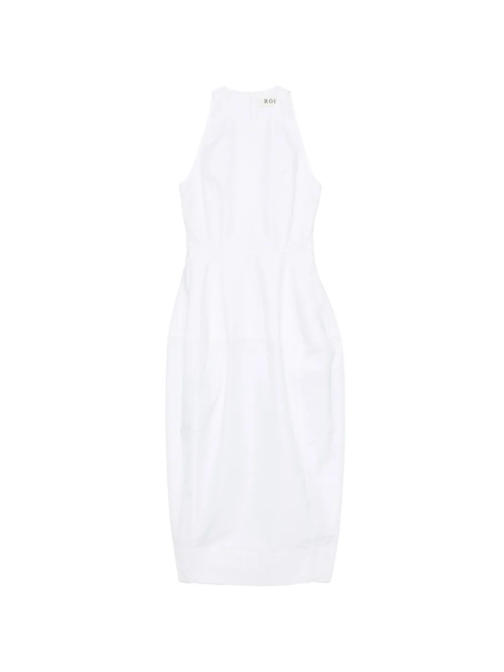 Róhe crew-neck midi dress - Bianco