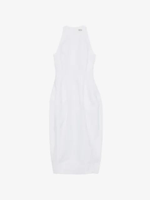 Róhe vestido midi con cuello redondo