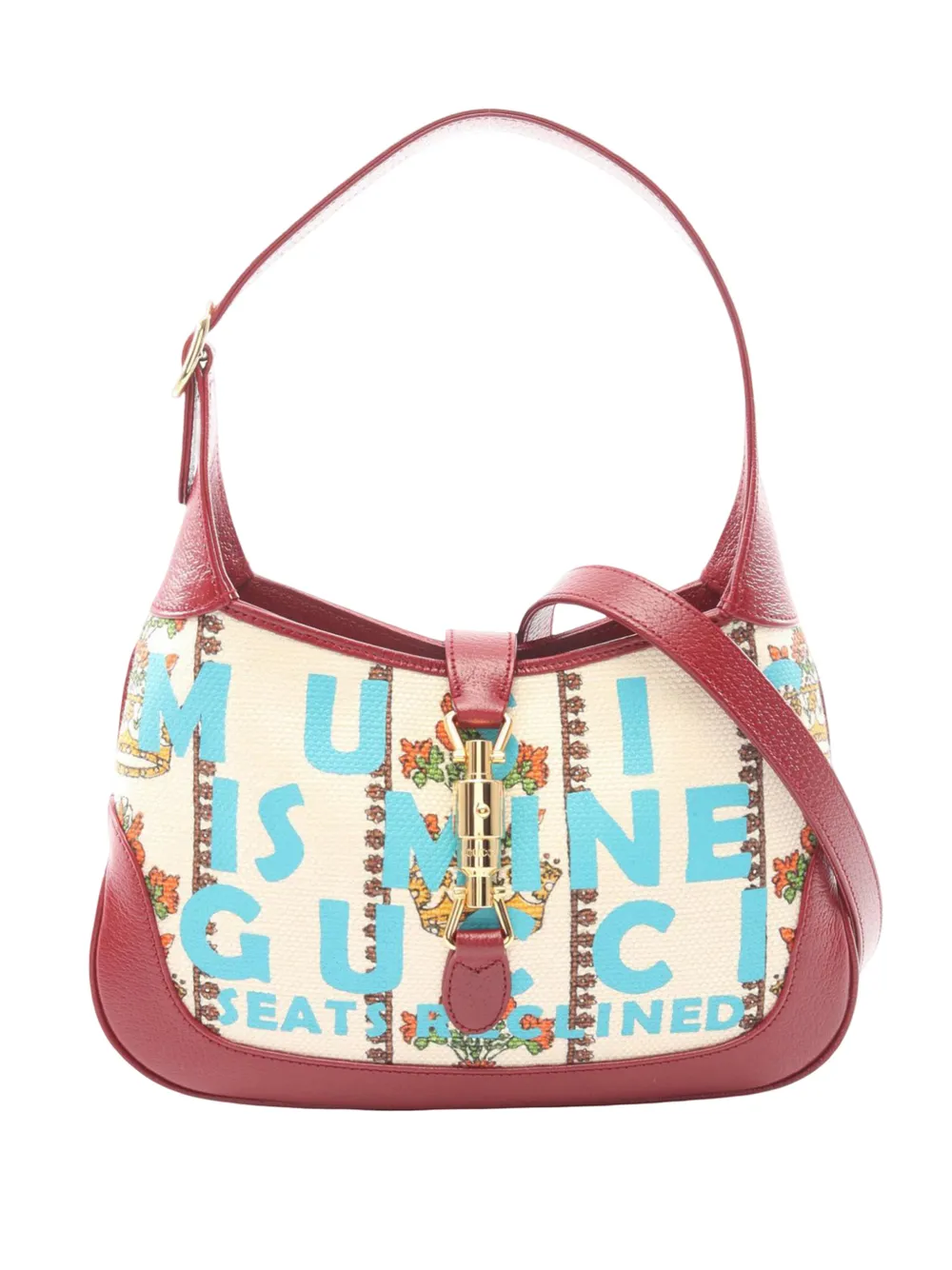 Gucci Pre-Owned 2016-2026 Small Canvas 100 Centennial Music Jackie 1961 crossbody bag - Marrone