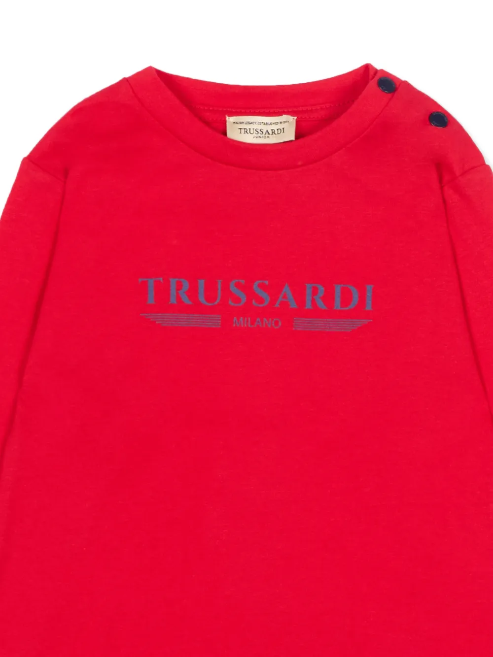  Trussardi Junior Long-sleeve Logo T-shirt - Red 