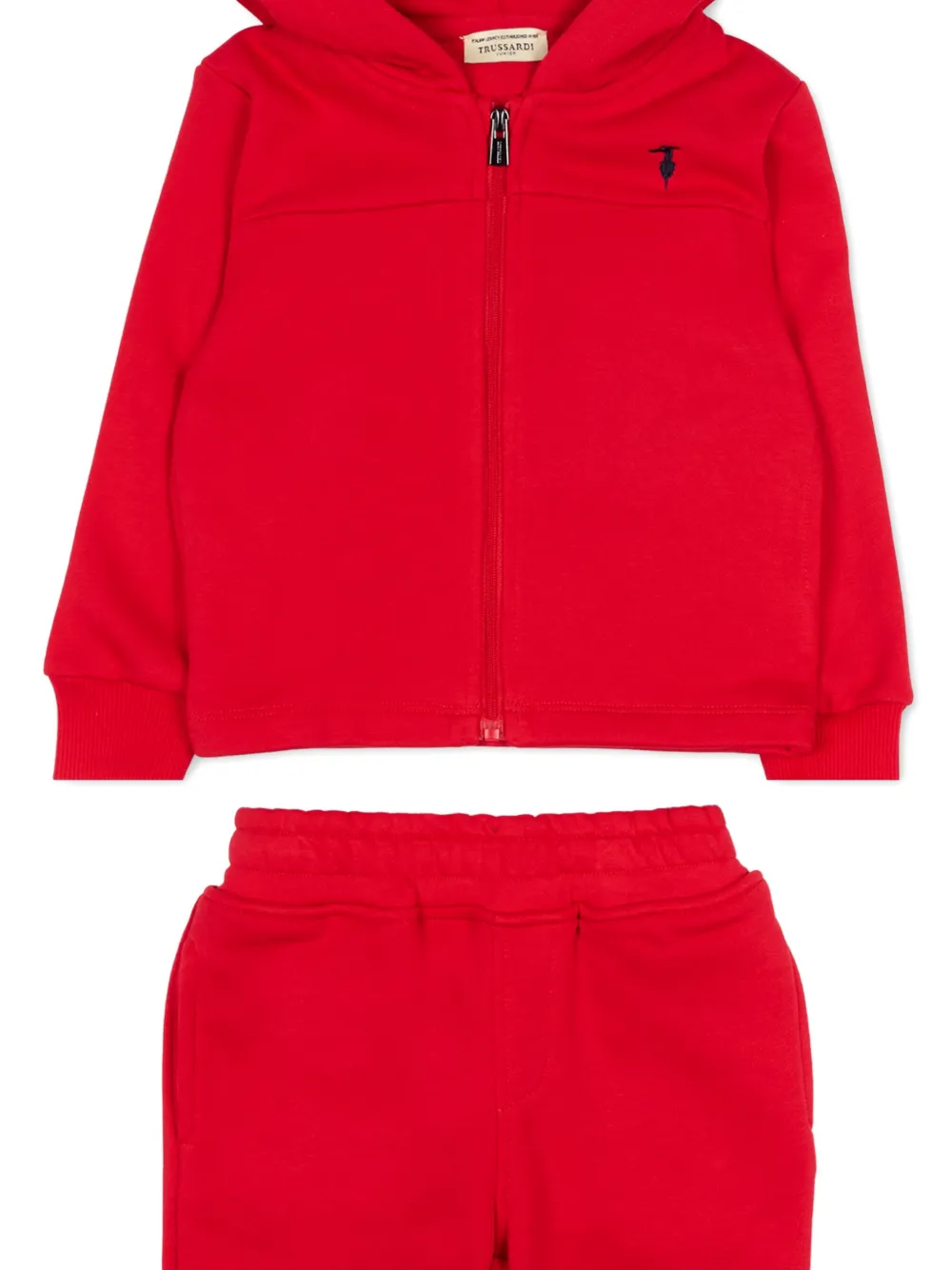  Trussardi Junior Zip Hooded Tracksuit - Red 