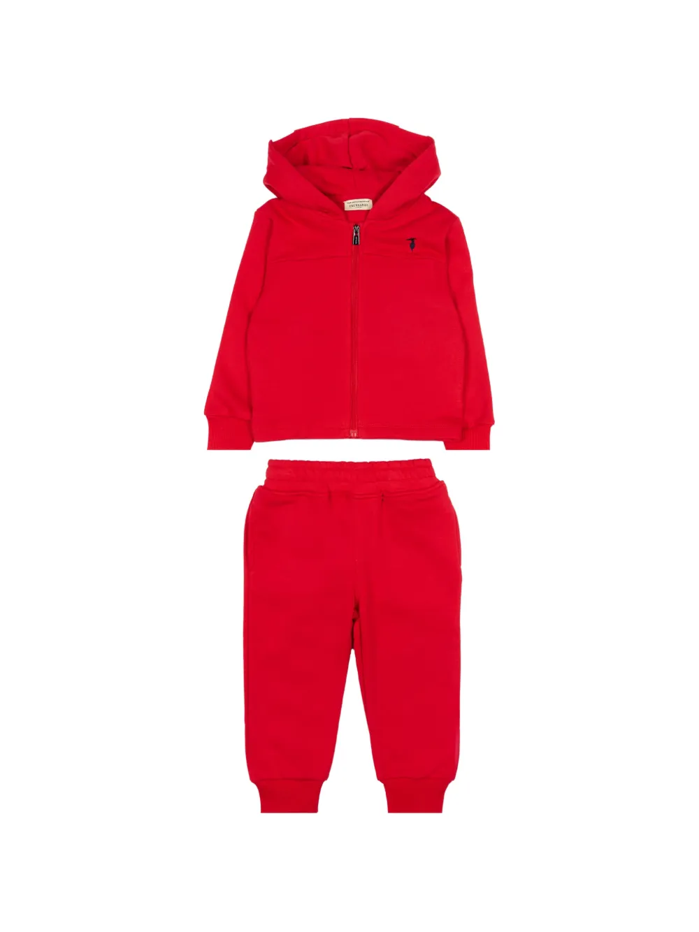 TRUSSARDI JUNIOR zip hooded tracksuit - Rosso
