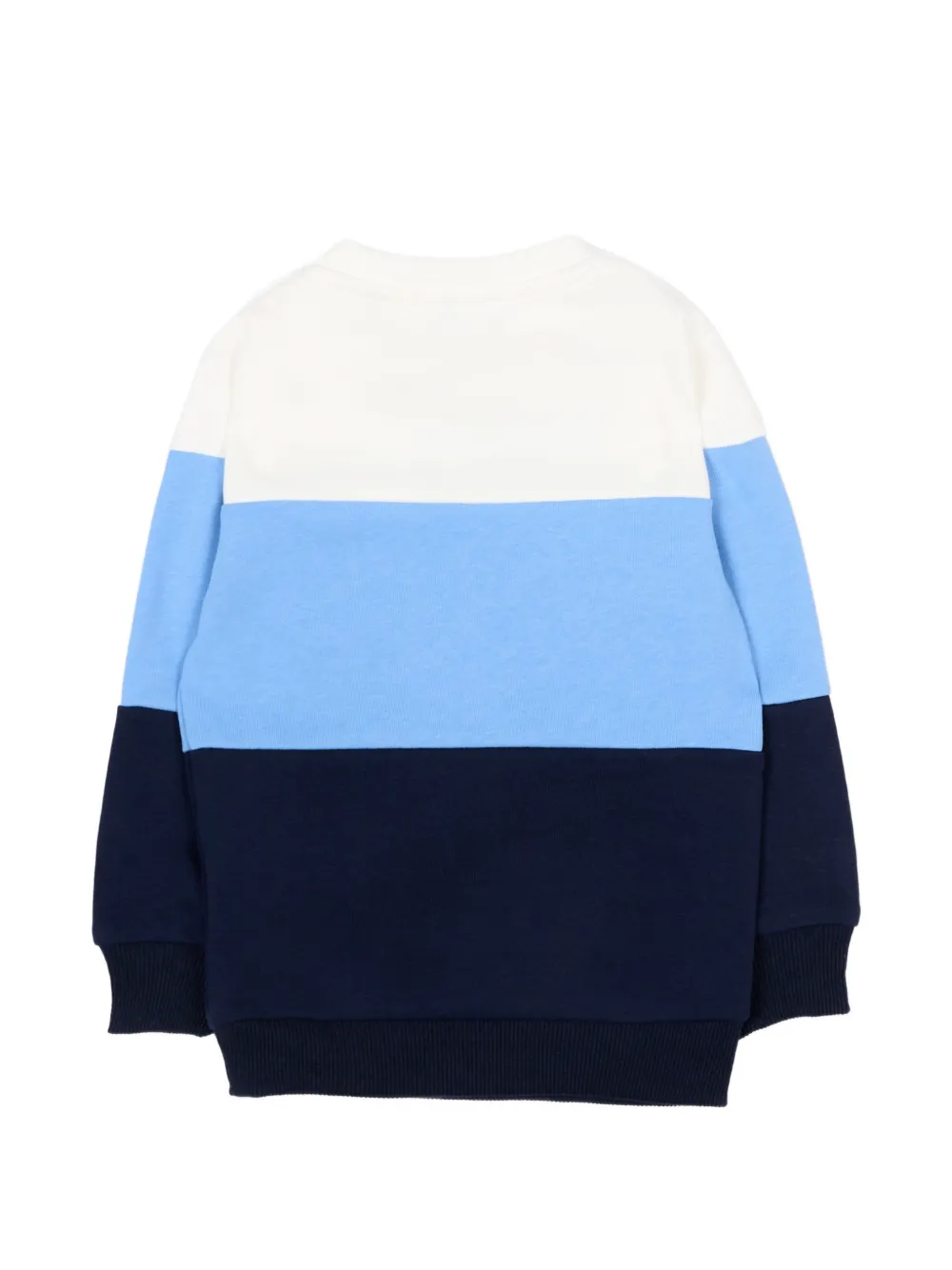  Trussardi Junior Pull à Broderies Et Rayures - Bleu 