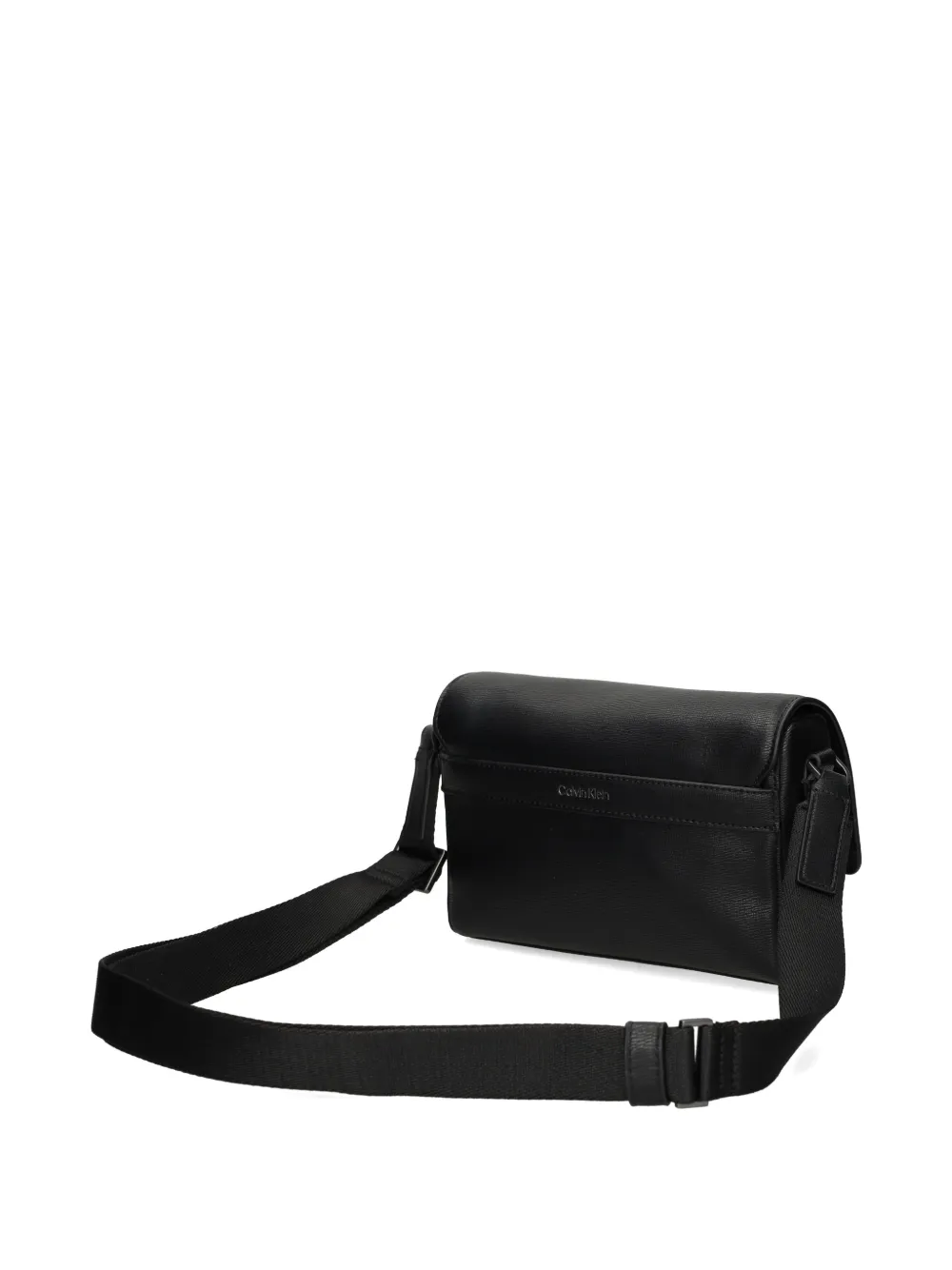 Calvin Klein Flap Cross Body Bag in Black, view 3