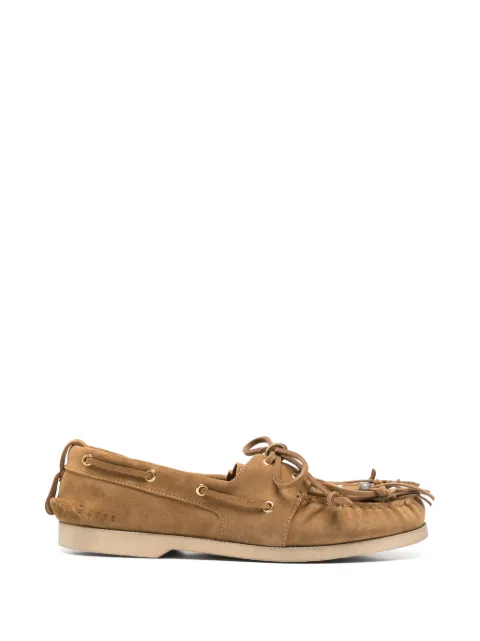 Golden Goose fringed bead-embellished boat shoes