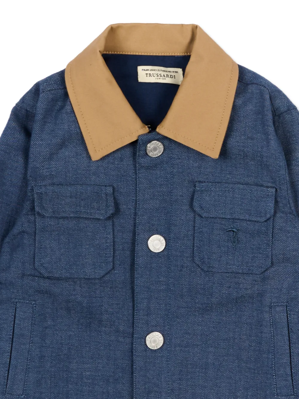  Trussardi Junior Collared Jacket - Blue 