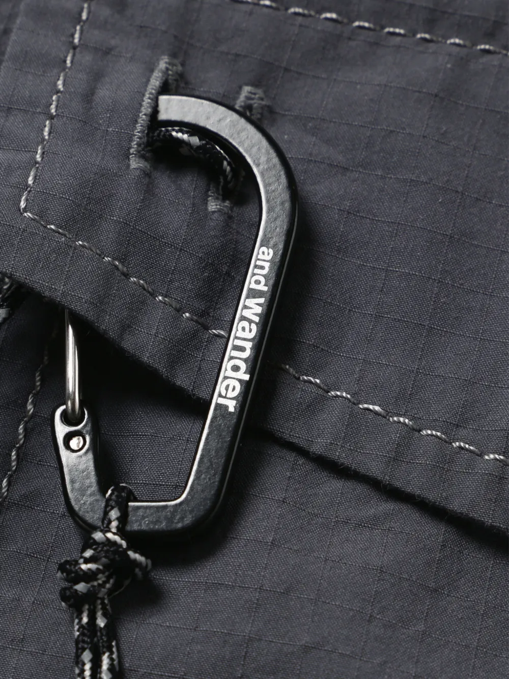  And Wander Reflective Stitching Pocket Jacket - Grey 