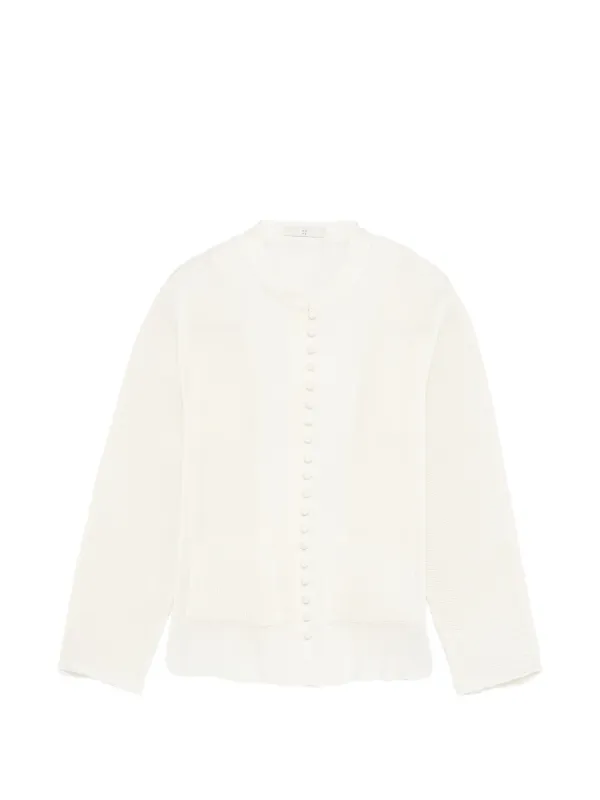 Róhe Button Patch-pocket Blouse in White