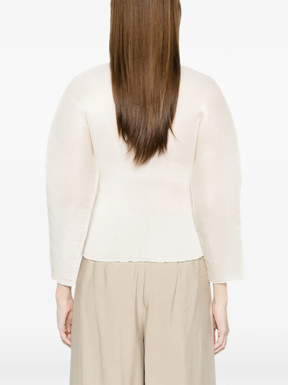 Róhe Button Patch-pocket Blouse in White, view 4