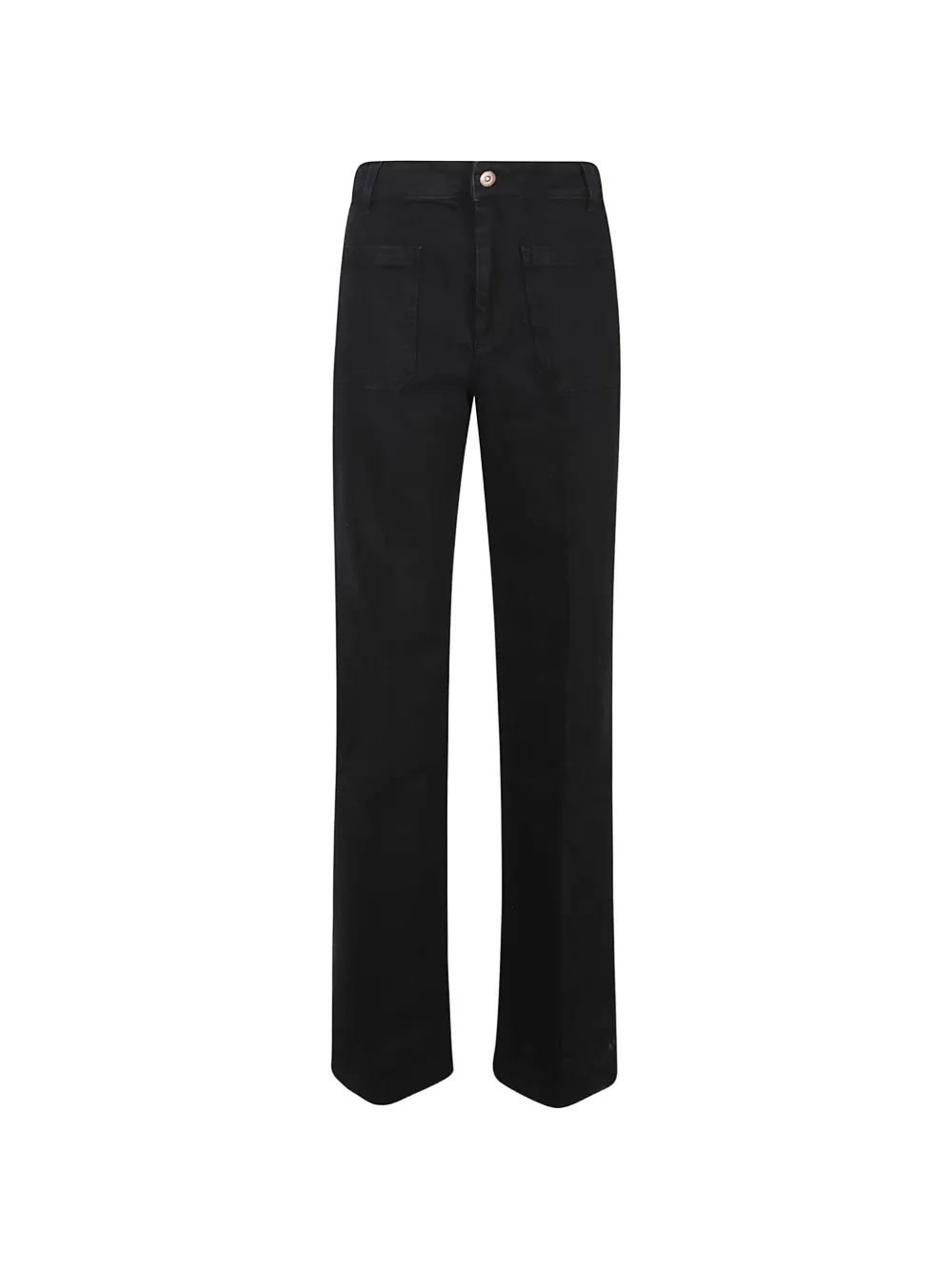 Victoria Beckham Alina logo-patch jeans - Nero