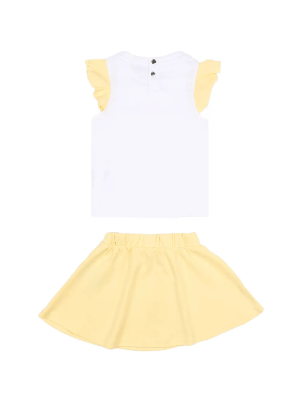  Trussardi Junior Ruffled Skirt Set - Yellow 