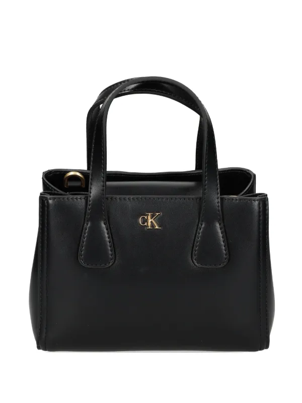 Calvin Klein Logo Tote Bag in Black