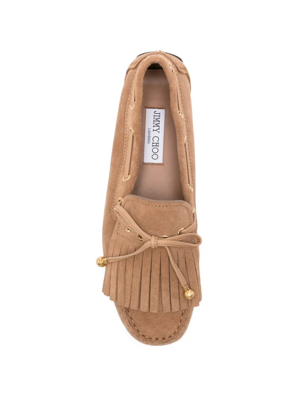 Jimmy Choo Manon F tassel-detail loafers Beige