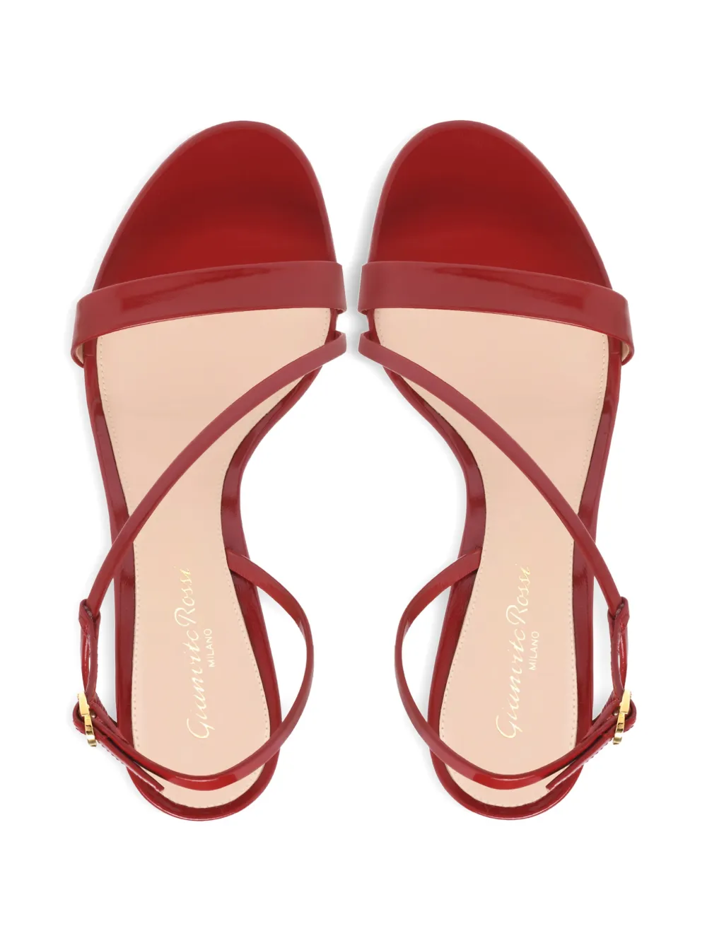 Gianvito Rossi Manhattan sandalen met enkelbandje Rood