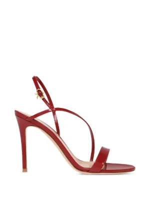 Gianvito Rossi Manhattan アンクルストラップ サンダル | レッド