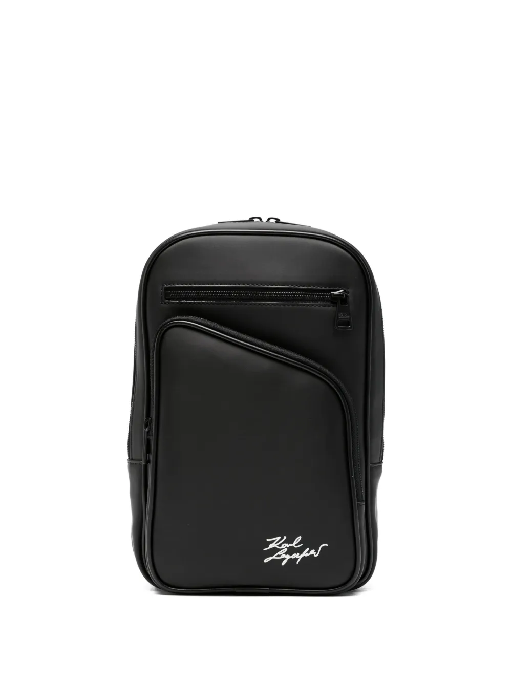 Karl Lagerfeld zip messenger bag - Schwarz