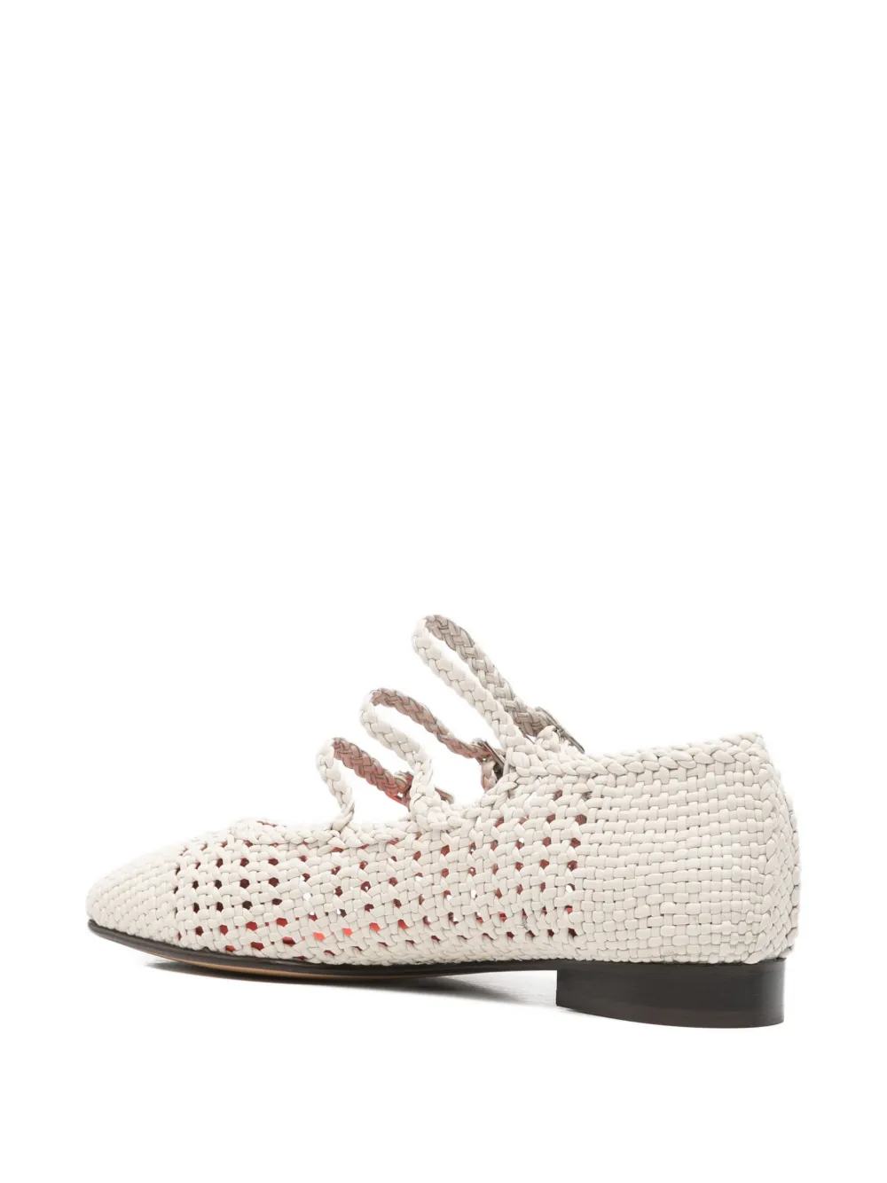 Carel Paris Ariana geweven ballerina's Beige