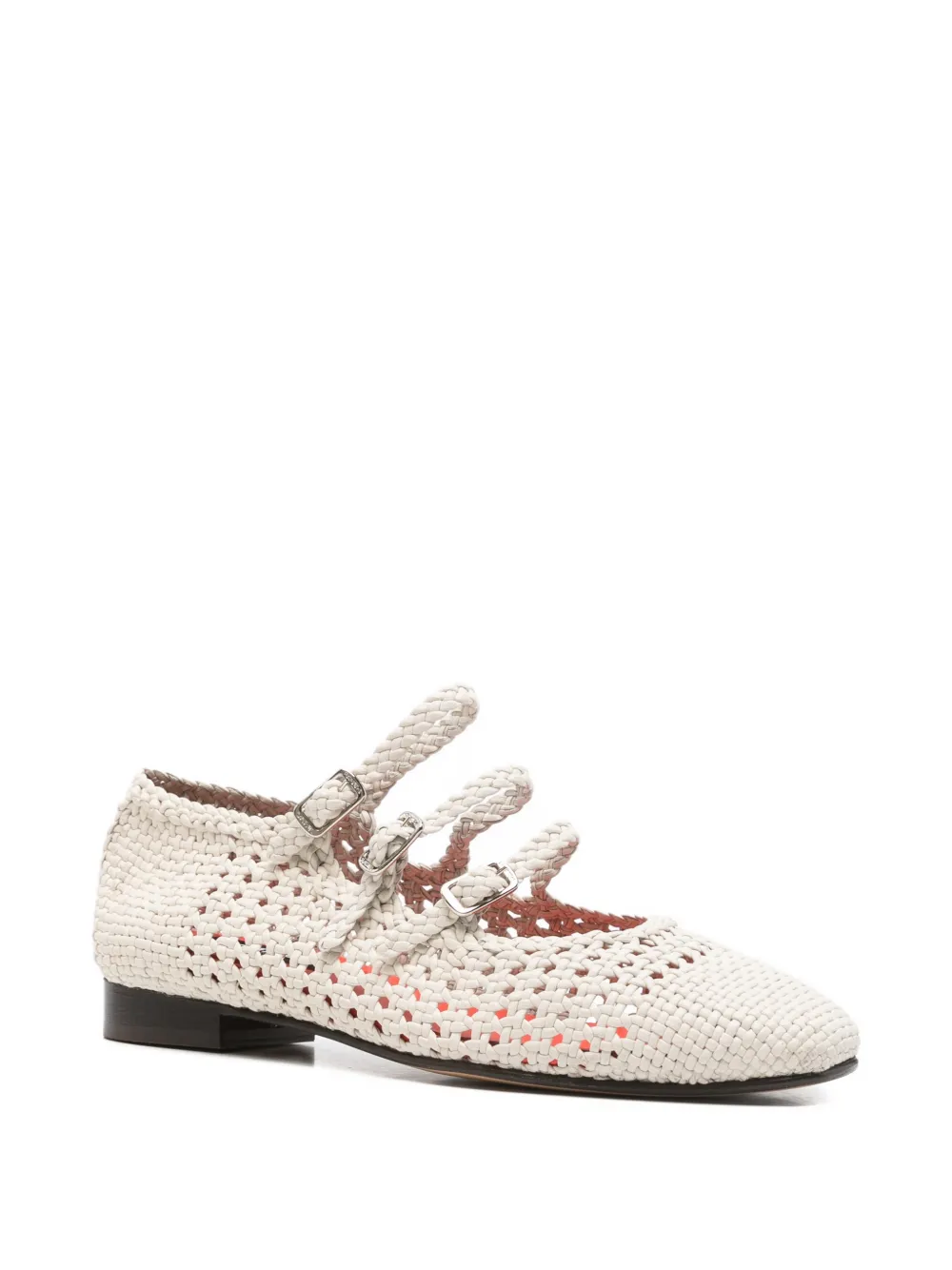 Carel Paris Ariana geweven ballerina's Beige