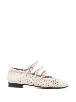 Carel Paris Ariana Leather Mary Jane Shoes | White | FARFETCH