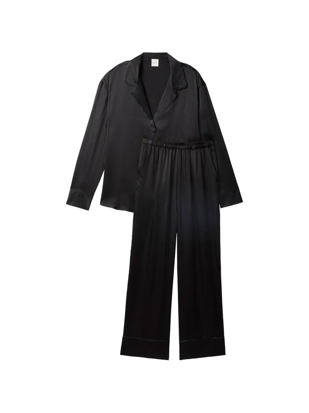 Calvin Klein long-sleeve buttoned pajamas - Nero