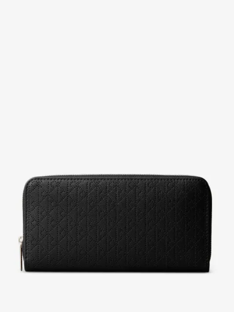 Calvin Klein perforated-monogram zip-around wallet