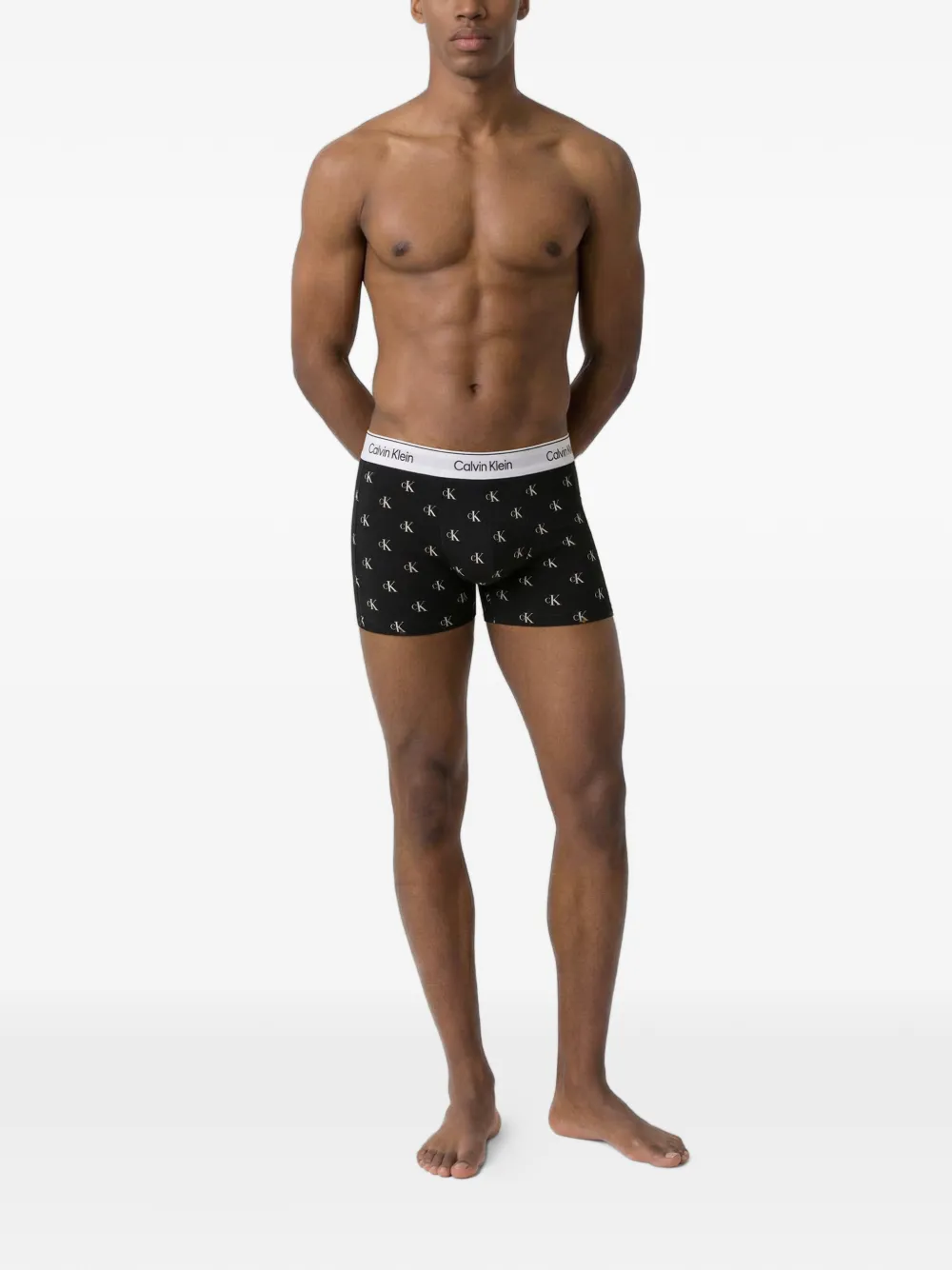  Calvin Klein Logo Briefs (set Of Three) - Black 