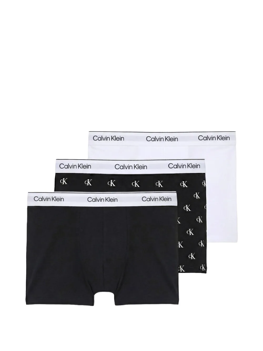 Calvin Klein logo briefs (set of three) - Nero