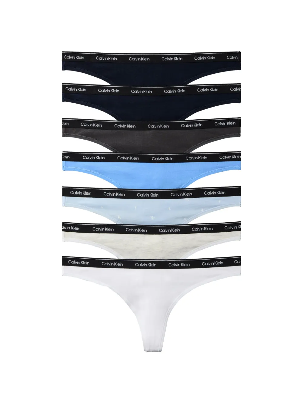 Calvin Klein Icon Logo logo-waistband briefs (set of seven) - Nero