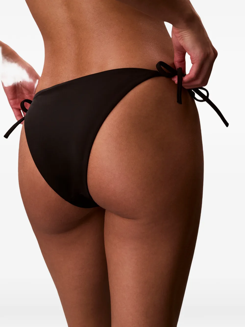  Calvin Klein Intense Power Logo-detail Bikini Bottoms - Black 