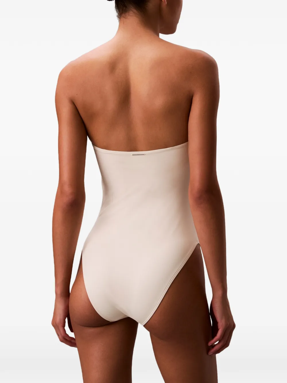  Calvin Klein Ck Essentials Strapless Swimsuit - Neutrals 