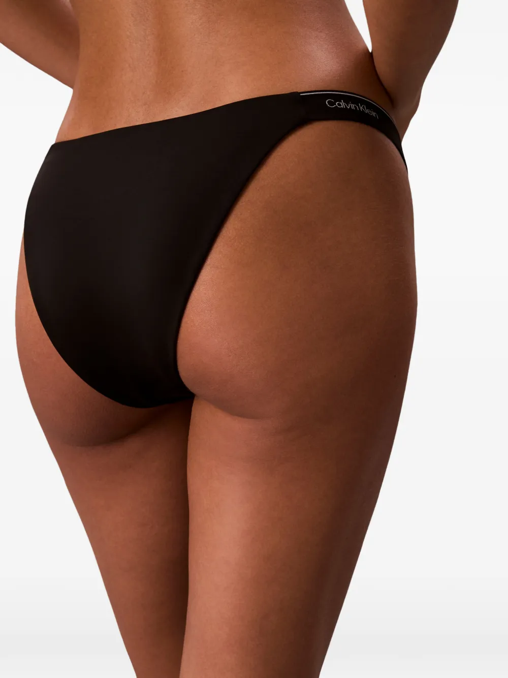  Calvin Klein Ck Icon Logo-detail Bottoms - Black 