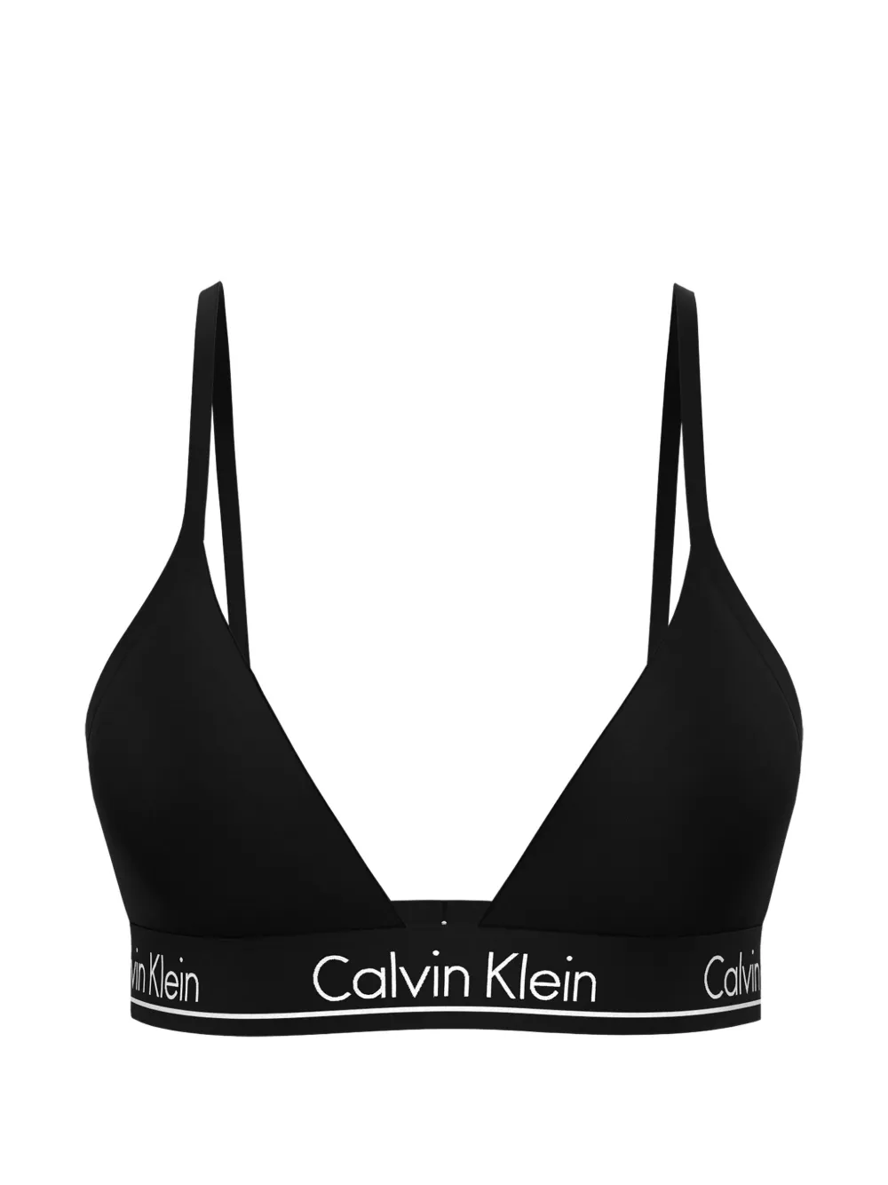 Calvin Klein logo bikini top - Nero